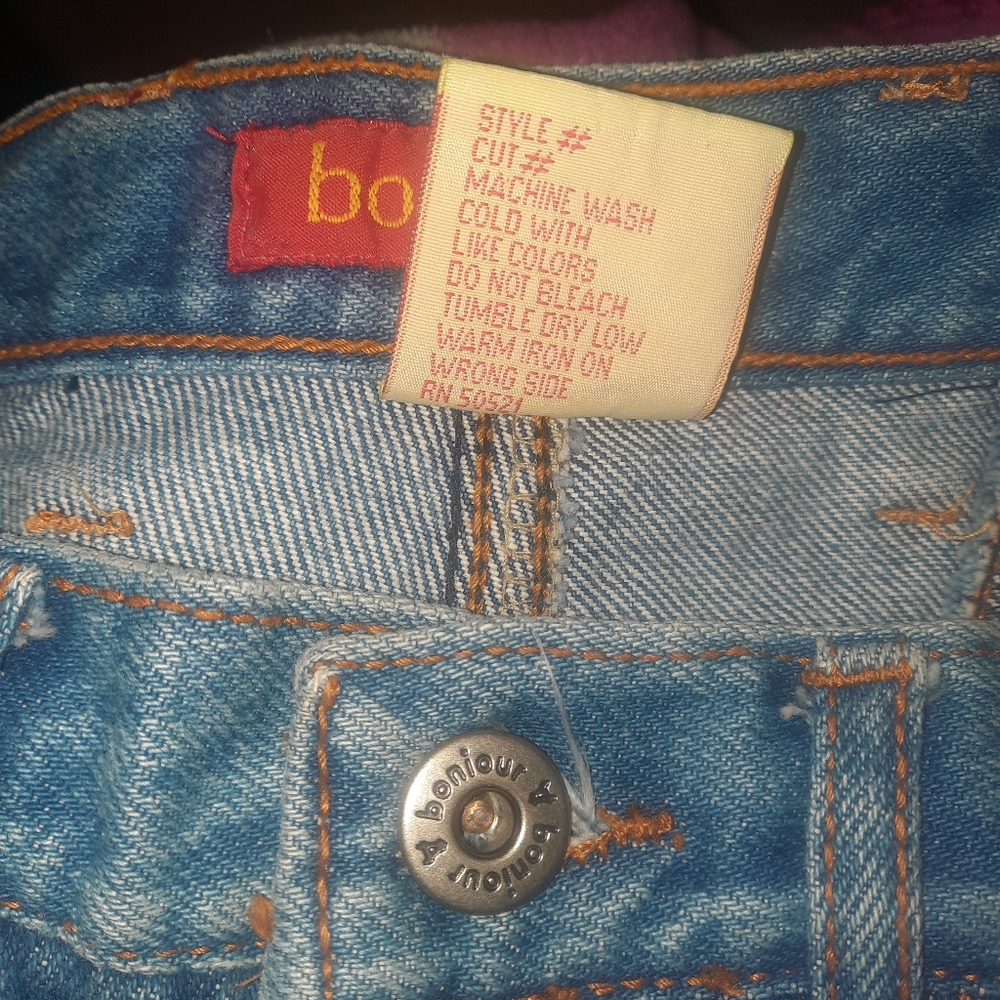 Vintage 80s bonjour Mom Jeans with Tapered Leg & Bow Detail | Size 9/10 - Picture 10 of 10
